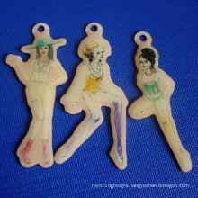 Custom Epoxy-Dripping Badge, Human Shape Key Accessory (GZHY-OP-001)